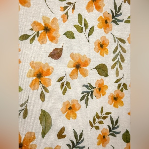 SHEIN Curve 3XL Fall Floral Plus Top – Cream/Orange/Green NWOT - Picture 3 of 6